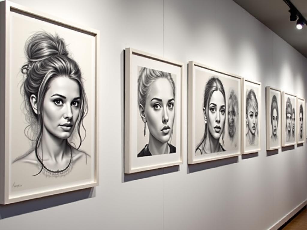 Pencil Portrait Gallery Showcase